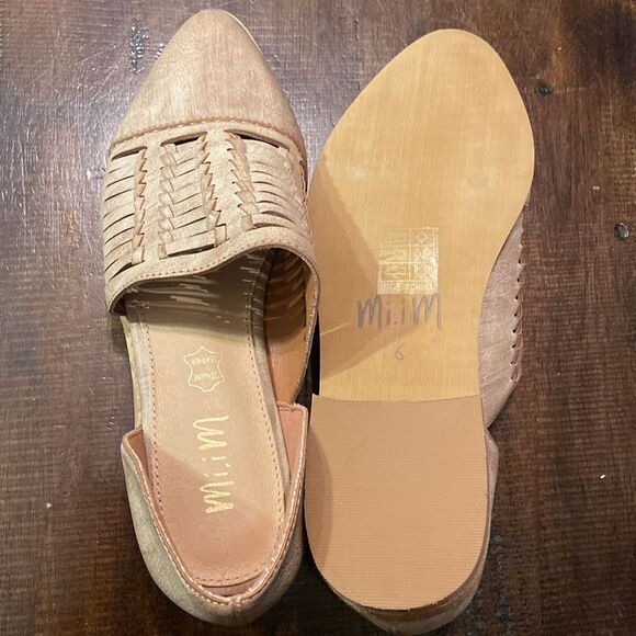Women’s Mi.iM Woven pointed flats tan size 6 - Picture 7 of 8